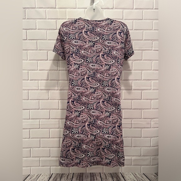 LANDS END short sleeve printed relaxed fit dress/size S - Picture 2 of 6